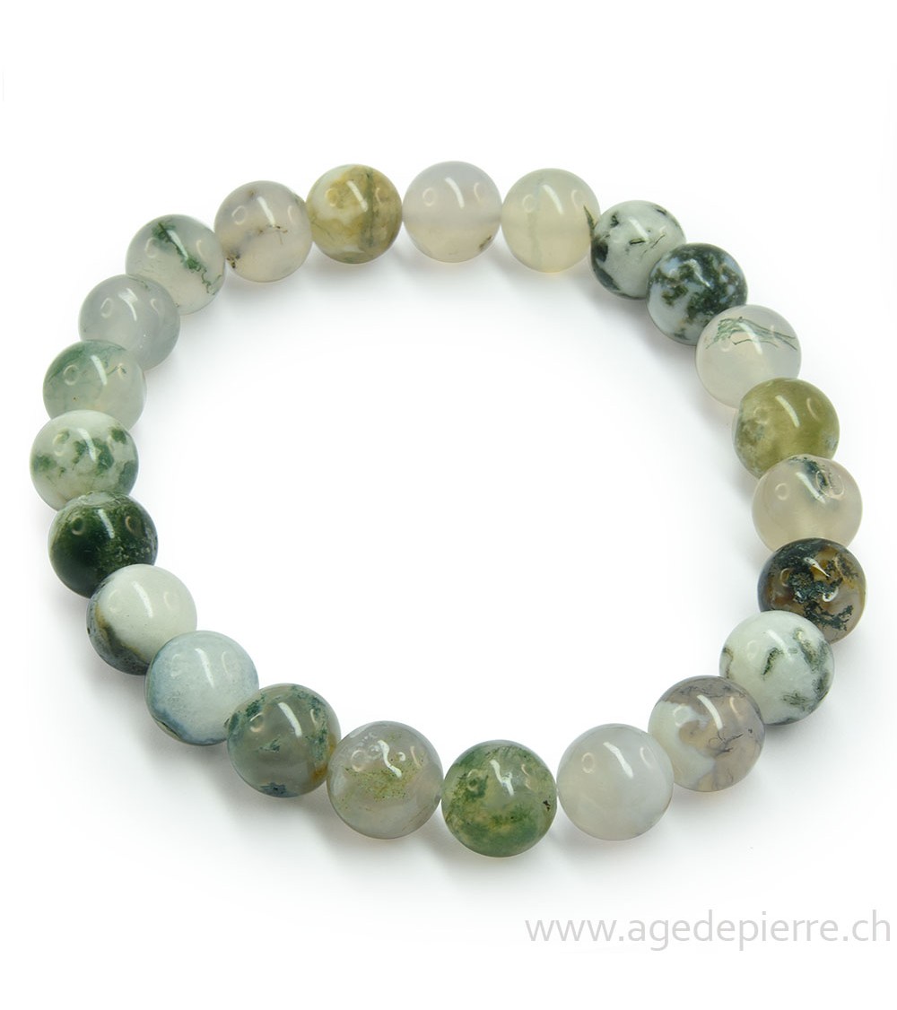 Agate arborisée bracelet l'Âge de pierre Vevey