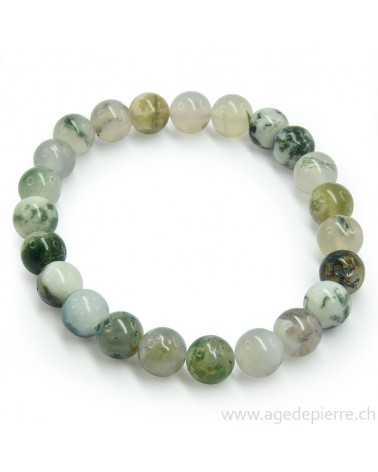 Agate arborisée bracelet l'Âge de pierre Vevey