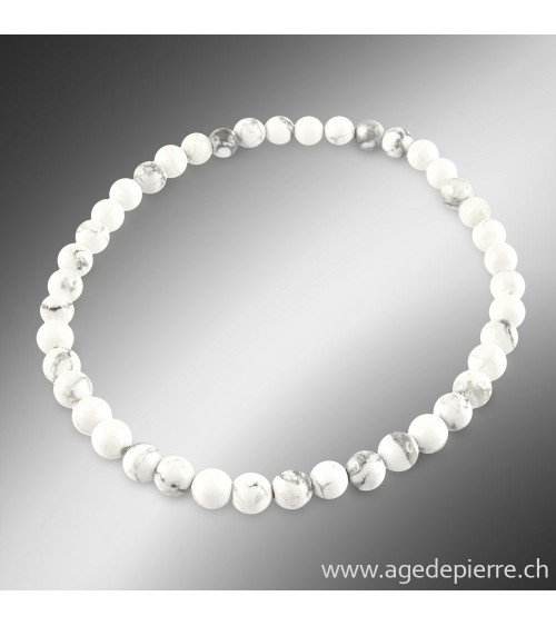 Magnésite bracelet grandeur des perles à choix