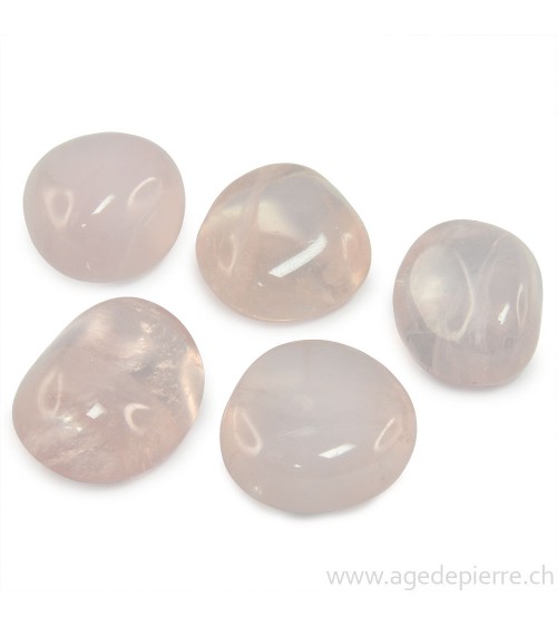 Galet de quartz rose