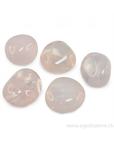 Galet de quartz rose