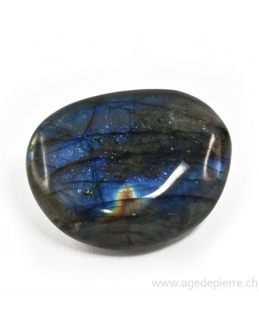 Labradorite grand galet rond