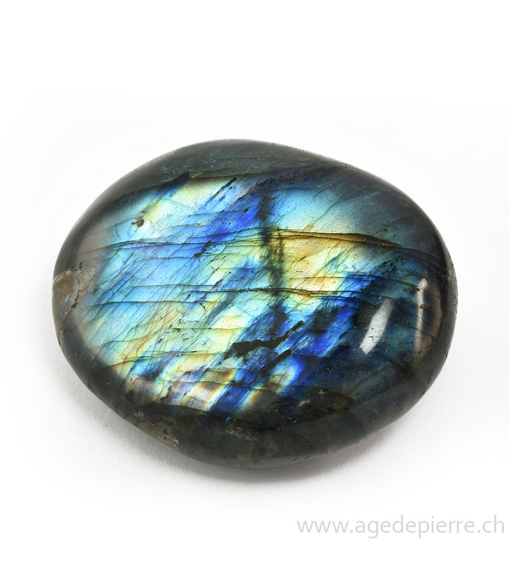 Labradorite grand galet rond