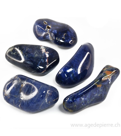Sodalite galet l'âge de pierre Vevey