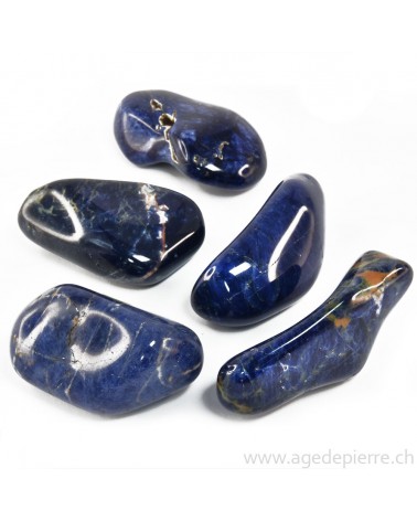 Sodalite galet l'âge de pierre Vevey