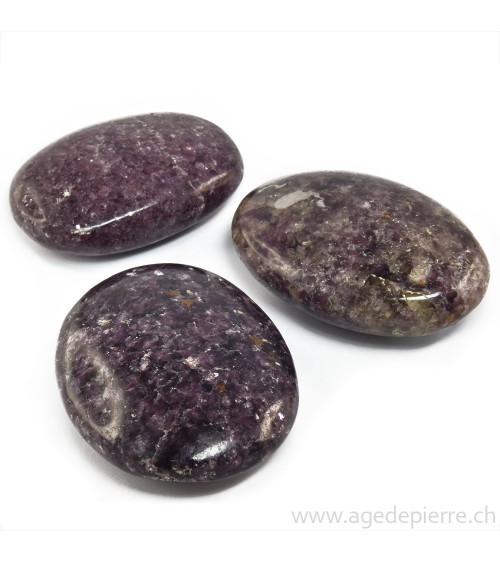 Lépidolite galet plat