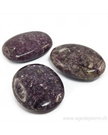 Lépidolite galet plat