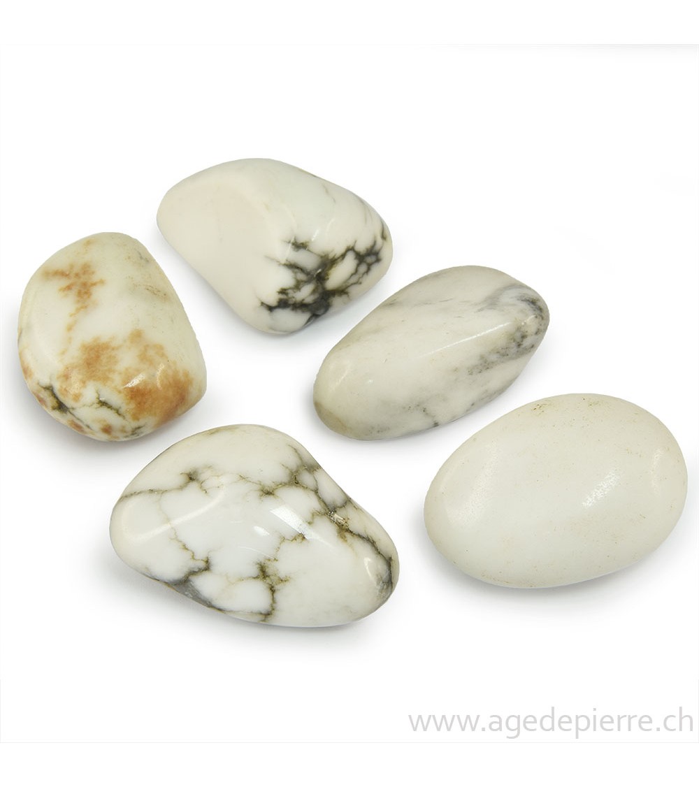 Howlite pierre roulée
