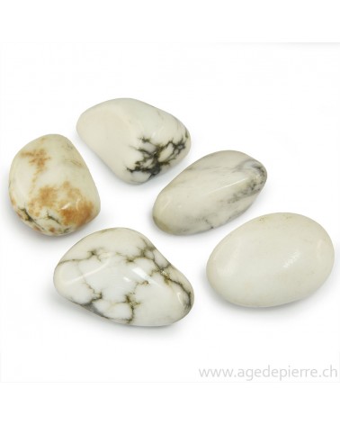 Howlite pierre roulée