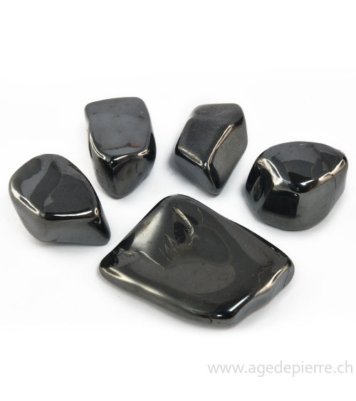 Hématite galet rond