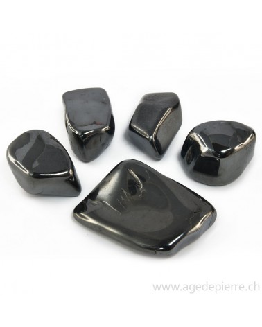 Hématite galet rond