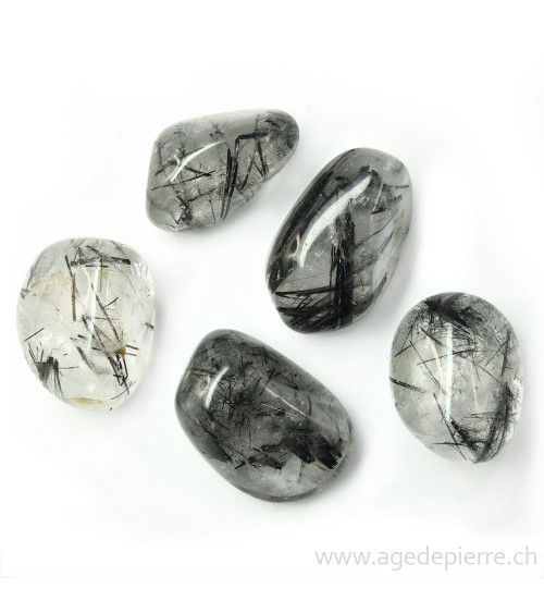 Quartz tourmaline galet l'Âge de pierre Vevey