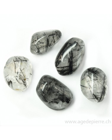 Quartz tourmaline galet l'Âge de pierre Vevey