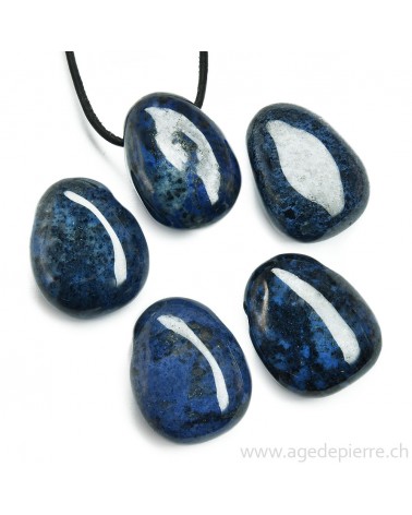 Dumortierite pendentif pierre percée