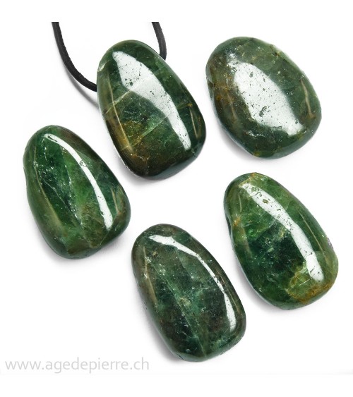 Diopside pendentif pierre percée