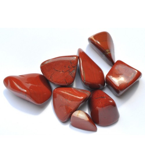 Galet de jaspe rouge