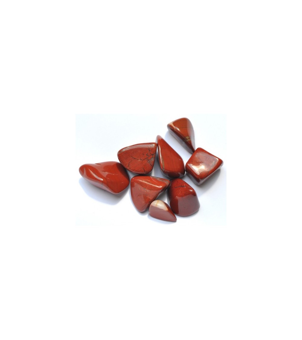 Galet de jaspe rouge