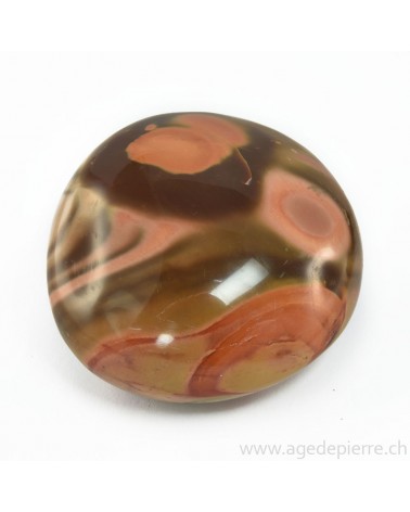 Jaspe polychrome grand galet