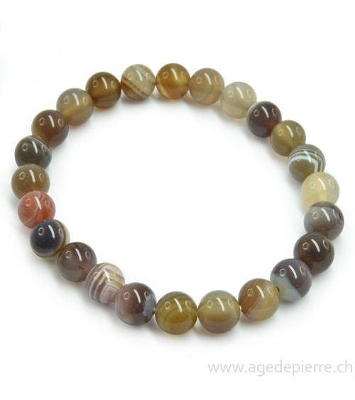 Agate du Botswana bracelet