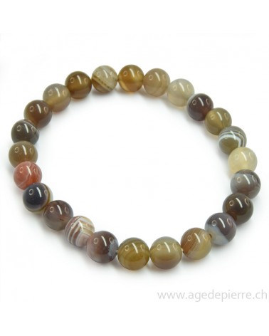 Agate du Botswana bracelet