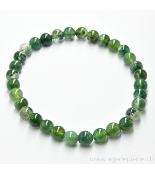 Agate mousse bracelet