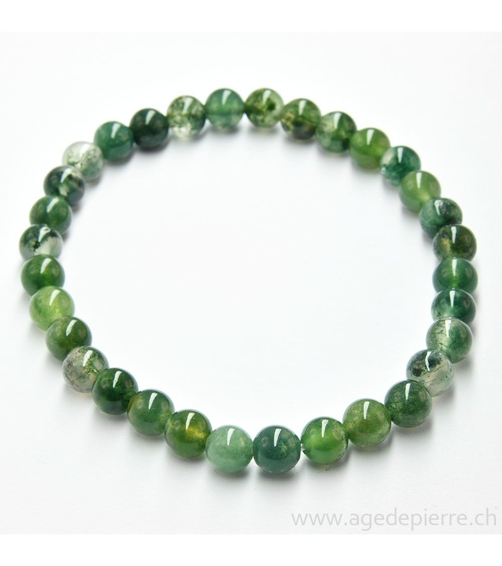 Agate mousse bracelet
