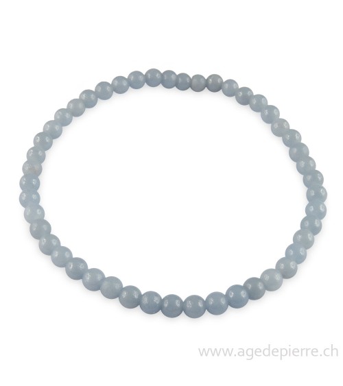 Angélite bracelet avec perles de 4mm