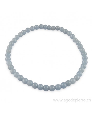 Angélite bracelet avec perles de 4mm