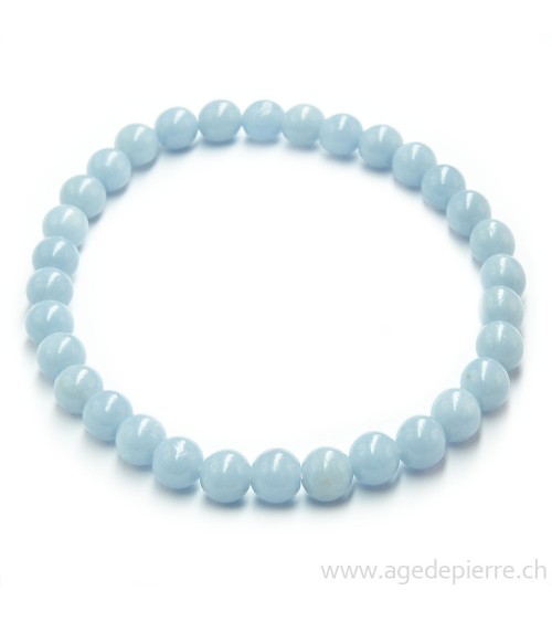 Angélite bracelet avec perles