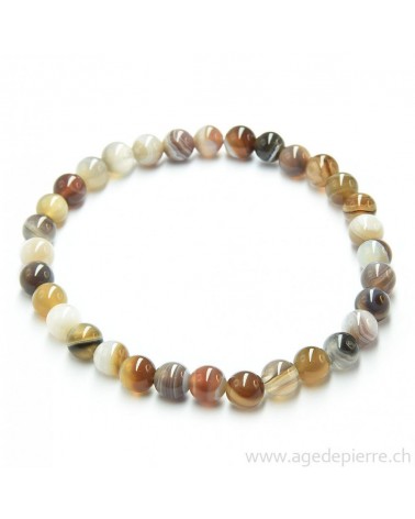 Agate du Botswana bracelet