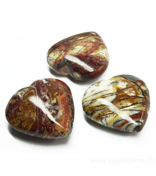 Agate crazy lace coeur