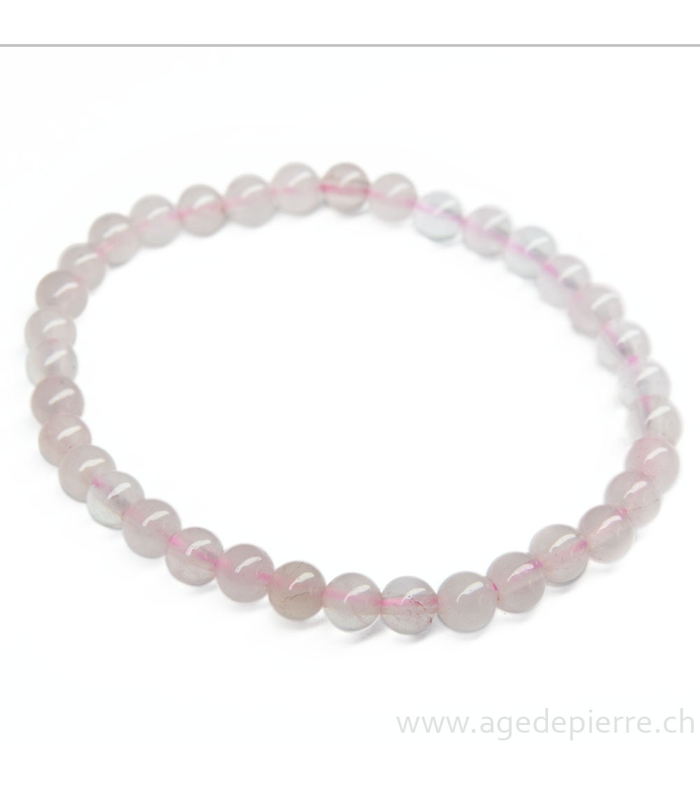 Bracelet en quartz rose l'Âge de pierre Vevey