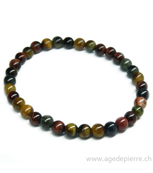 Oeil de tigre,faucon et taureau bracelet enfant