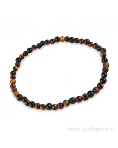 Oeil de tigre, taureau et faucon bracelet avec perles de 6mm