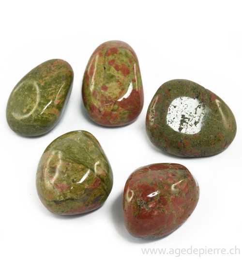 Unakite galets ronds