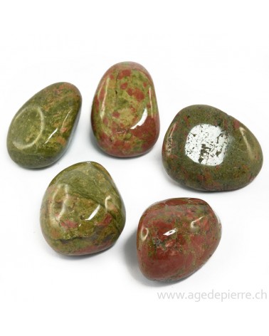 Unakite galets ronds
