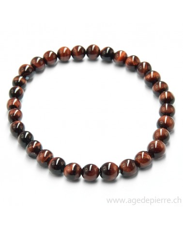 Oeil de taureau bracelet grandeur des perles 6mm