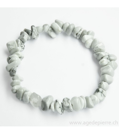 Magnésite bracelet "chips"