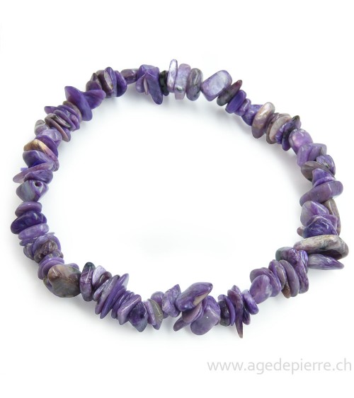 Charoïte bracelet "chips"