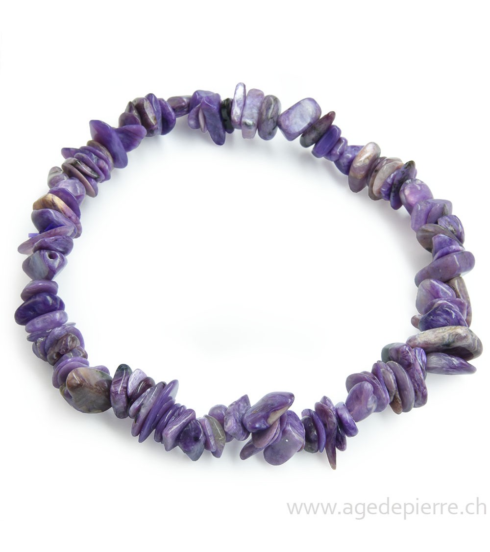 Charoïte bracelet "chips"