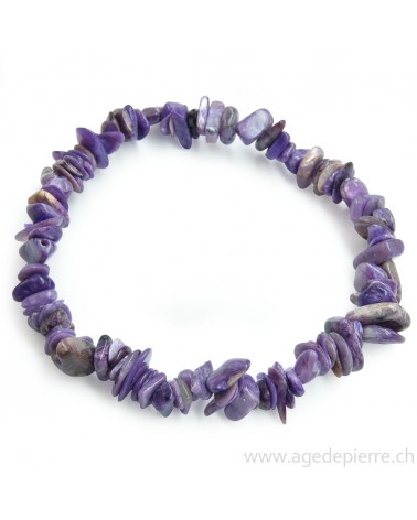Charoïte bracelet "chips"