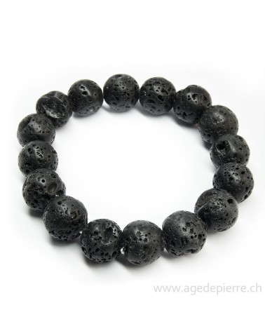 Lave bracelet avec perles de 12mm