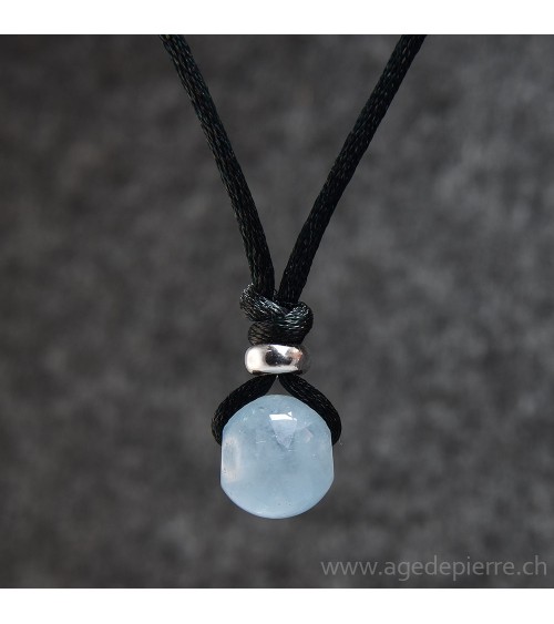 Pendentif aigue marine