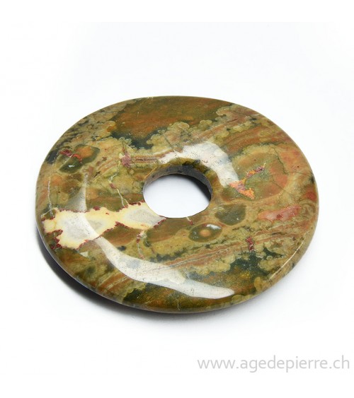 Rhyolite donut pendentif l'Âge de pierre Vevey