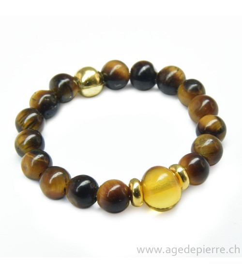 bague avec ambre