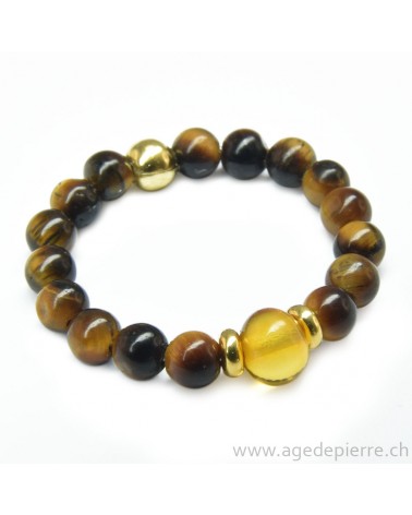 bague avec ambre