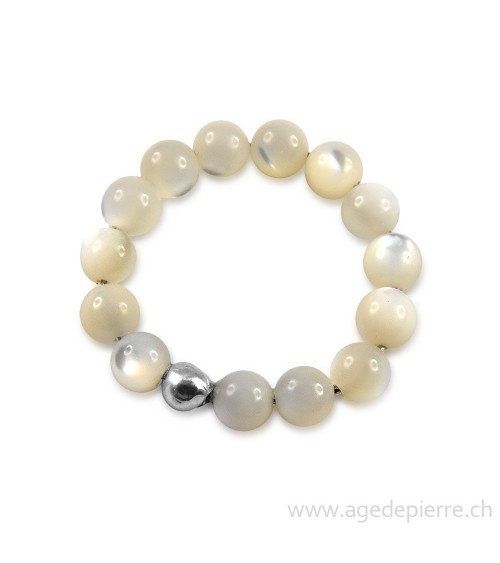 Bague bille en nacre