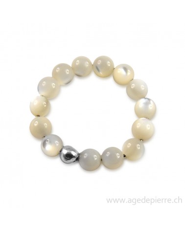 Bague bille en nacre