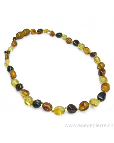 ambre collier bébé