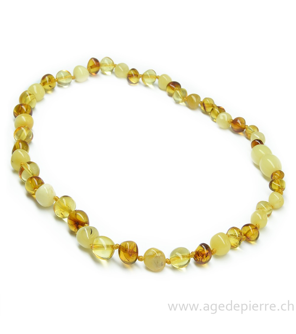 Ambre collier bébé